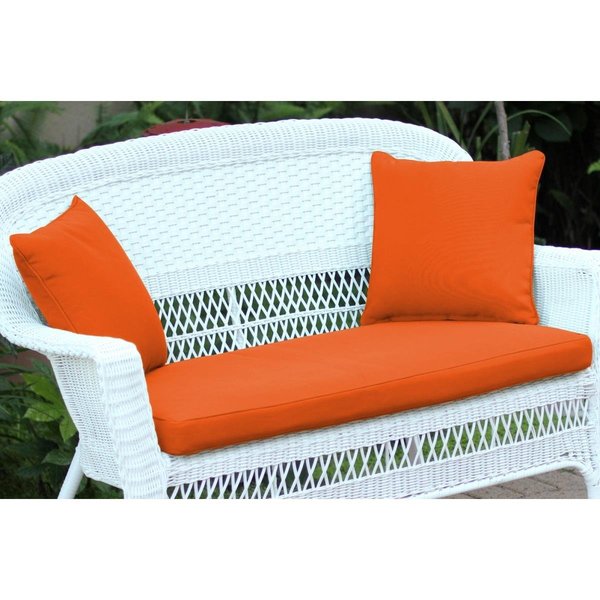 Jeco Loveseat Cushion with Pillows, Orange FS016-CL